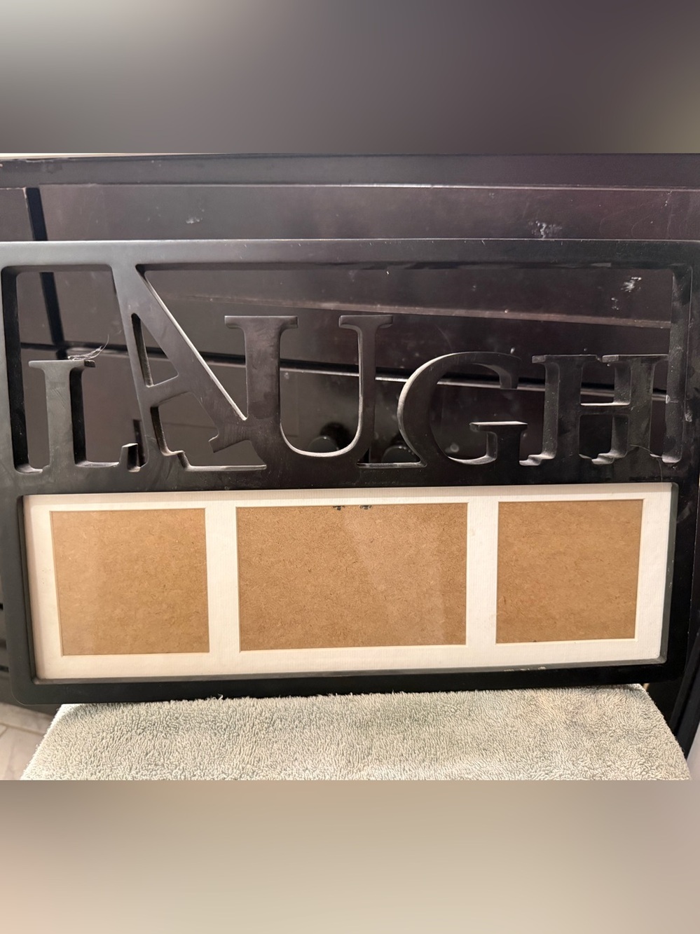 Laugh Black Multi-Opening Picture Frame - Wall Accent